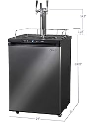 Kegco HBK309X-3 Keg Dispenser, 3 faucet without