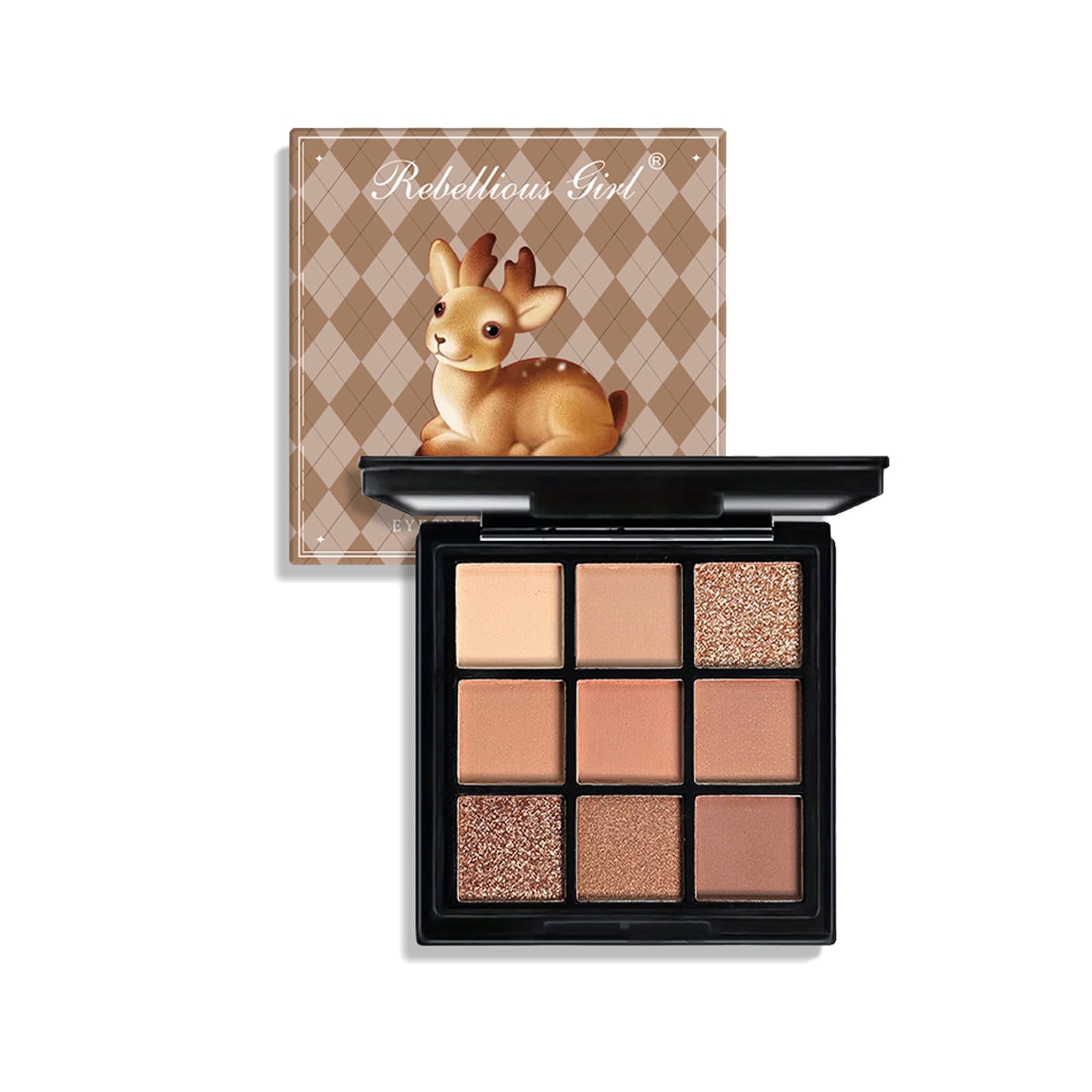 Brown Eyeshadow Palette, Brown Nude Eye Shadows Palette For Women Long Lasting Highly Pigmented Shimmer Matte Eyeshadow Make-Up Palettes Waterproof Blendable Nude Brown Eyeshadow Palette