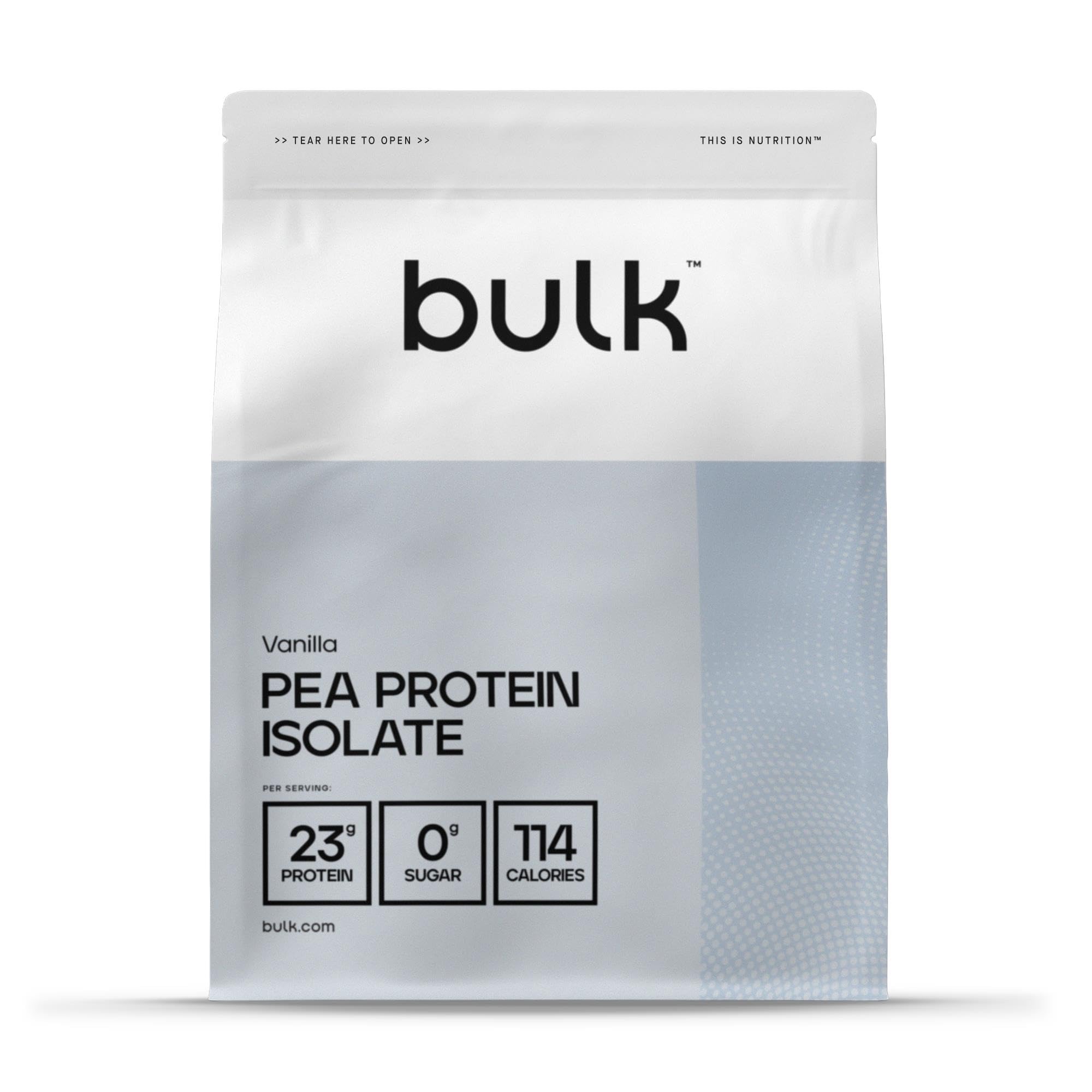 Bulk Pea Protein Isolate Powder, Vegan Protein Shake, Vanilla, 2.5 kg