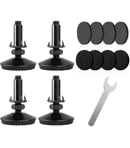 Rrina 4040 Aluminium-Profil Füße Set - 8mm Nivellierbeine Für T-Nut Profil