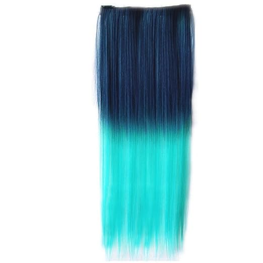 ombre green hair extension
