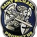 Rocking Planet Saint Michael Protect Us Embroidered Modern Military ACU Tactical Emblem Army Morale Hook & Loop Patch