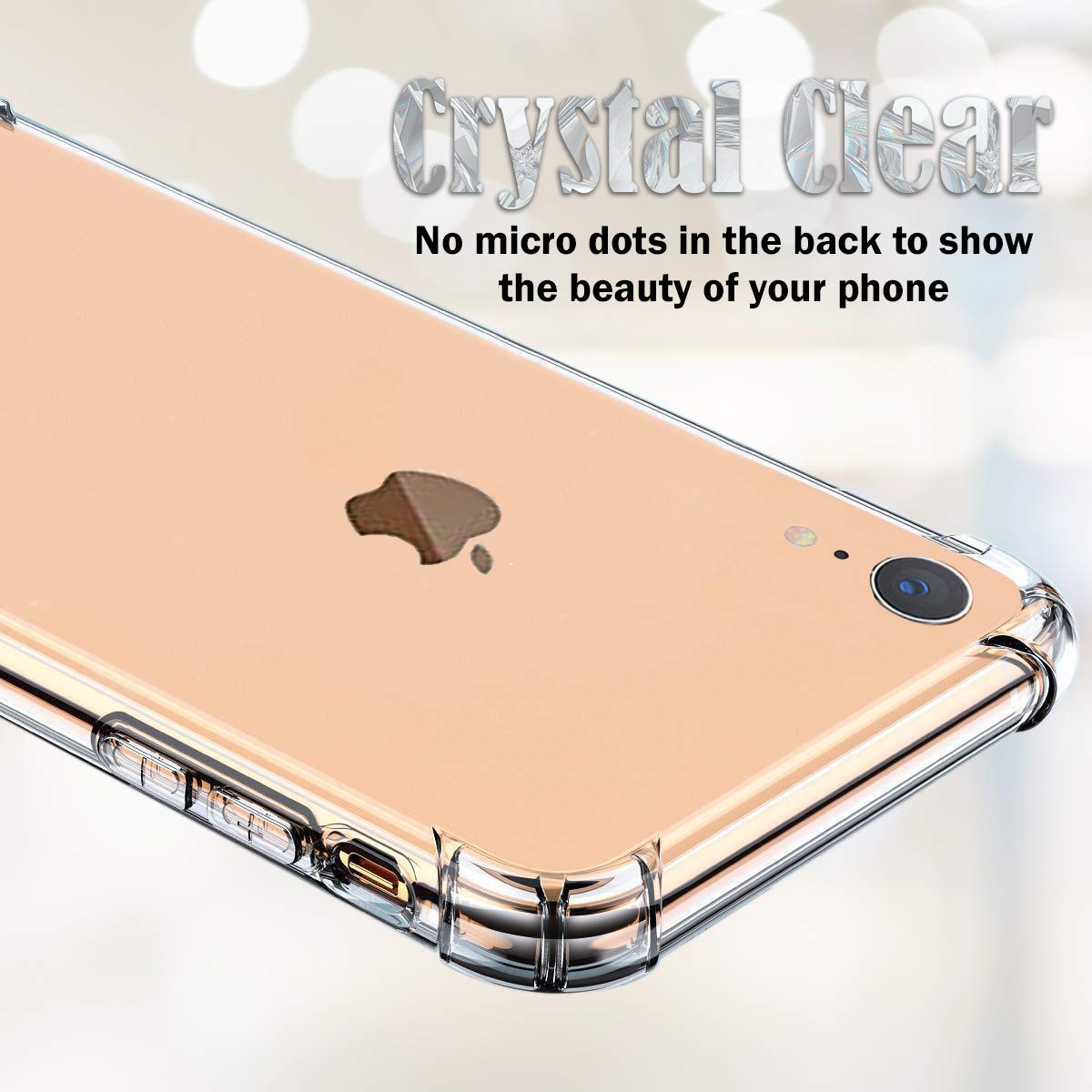 iPhone XR Cases - iPhone xr Phone case - Soft TPU with Reinforced Bumpers – Transparent (100% Clear)