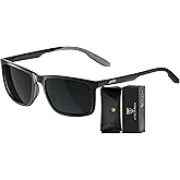 ATTCL Men’s Polarized Sunglasses UV400 Protection, Square TR90 Frame for Driving, Golf, and Outdoor Activities