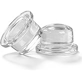 1" Thick x 1.54" Door Stoppers for Wall &ndash; Clear Silicone Door Knob Wall Protector &amp; Door Bumpers for Walls, Self-Adhesive No Drill, Also for Bottom of Door, No Lost Security Deposit, 2 Pack