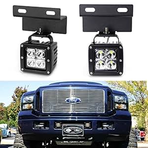 Amazon.com: iJDMTOY Complete 40W High Power LED Fog Lights ... 2005 ford f 250 light wiring 