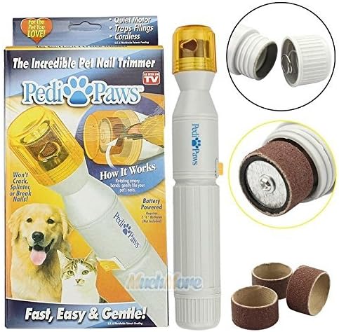 IHP Pet Dog Cat Nail Trimmer Grooming Tool Care Grinder Electric Clipper Kit Bundle