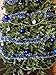SANNO 39.4ft Christmas Tinsel Garland Tree Ornament Holiday Blue Tinsel Thick and Full Tinsel Sparkly Classic Party Ornaments Hanging Xmas Tree Ceiling Christmas Tree Decorations,Pack of 2