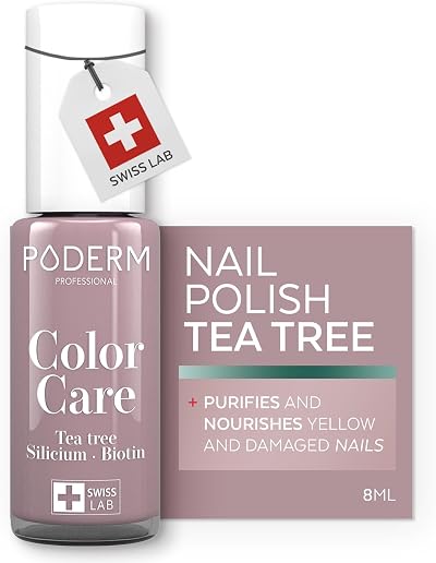 PODERM Nail Care Polish with Tea Tree Parma 8ML Podiatrist, Swiss Lab