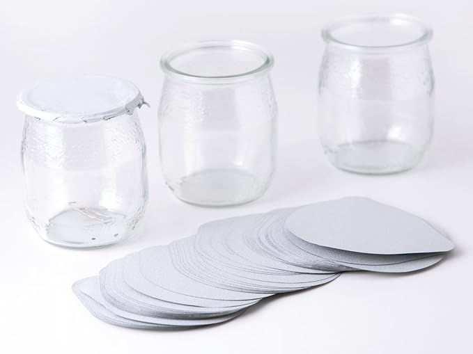 Couvercle pour pot yaourt 50 pièces: Amazon.fr: Cuisine & Maison
