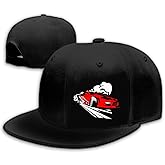 Tijeyi Chef Hat for Men Snapback Hats Funny Flat Bill Hat for Boy Women Adjustable Snap Pack Baseball Cap Black