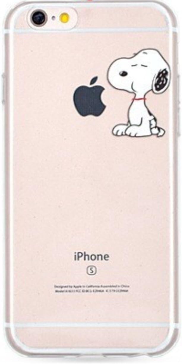 Phone Kandy® Clear Transparent TPU Ultra Thin Silicone Case & Screen Guard (cttm01) (iPhone XS Max, Snoopy #3)