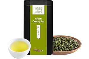 XINQING Xin Qing Taiwan Green Oolong Tea Green Oolong Tea Taiwan Oolong Tea Taiwan High Mountain Oolong Tea Taiwan Gaoshan Ulong Tea 150g/5.3oz