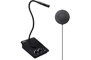 CallToU Window Speaker, Window Intercom System for Business, Dual-Way Microphone and Speaker, Anti-Interference Counter Inter