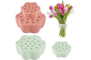 CDOKY 4 PCS Spiral Ikebana Stem Holders, Twist Rotatable Flower Arrangers, DIY Bouquet Twister Floral Grid for Vase, Silicone Ikebana Flower Arrangement Holders, Flower Frog Stem Holders