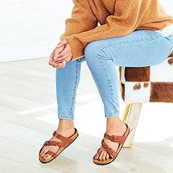 AEROTHOTIC Comfy Memory Foam Cork Sandals for Women