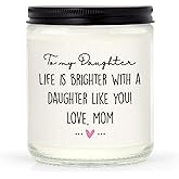 GiltGlimmer Valentine's Day Gifts for Daughter, Unique Daughter Gift from Mom, Lavender Scented Candle for Daughter Birthday Mothers Day Graduation Back to School Wedding Bridal Shower Gift