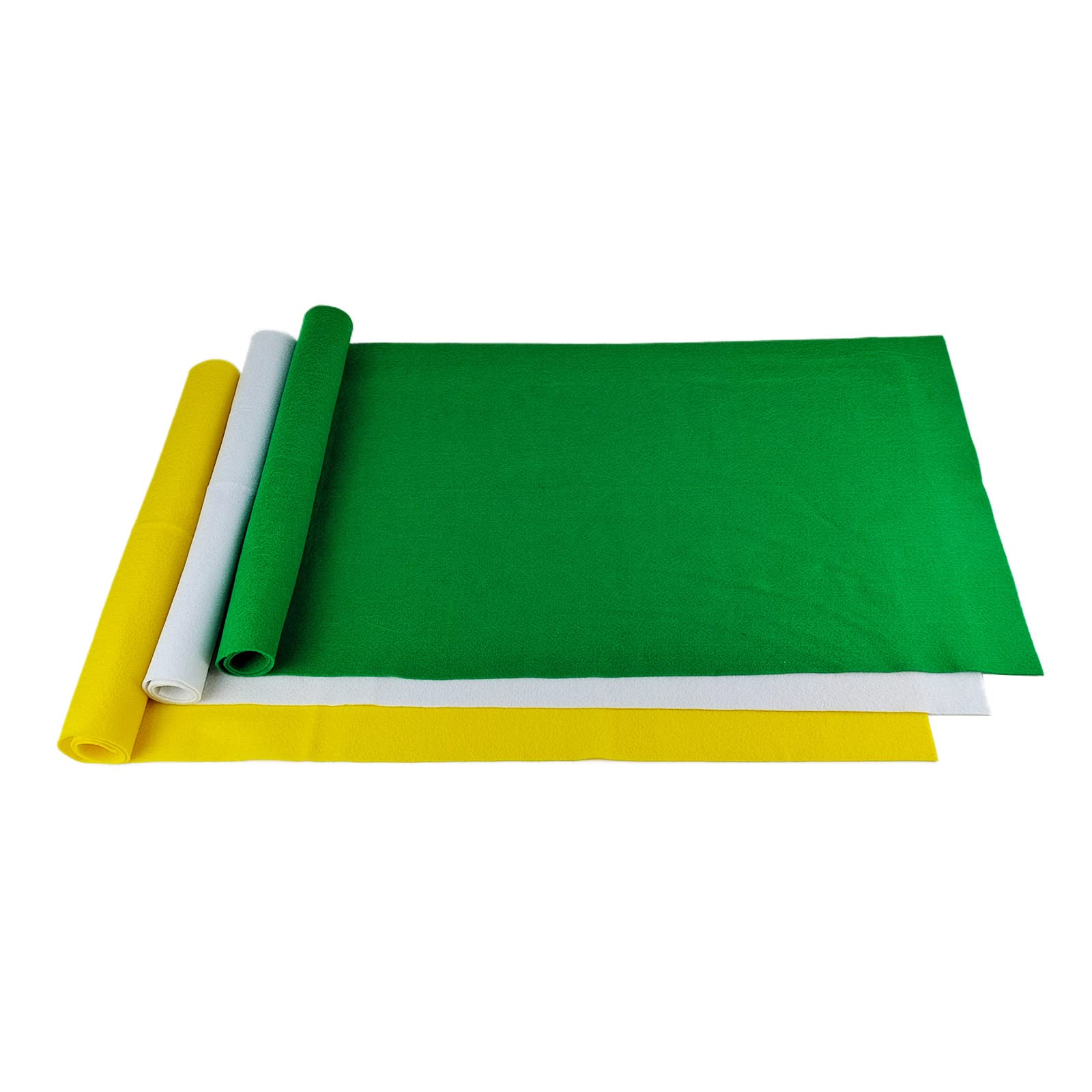 Jtnohx Soft Craft Felt Fabric, 40x100cm Colour Felt Sheets for Crafts, Fabric Runner for Party Festival Decorations (Irish Series Colours)