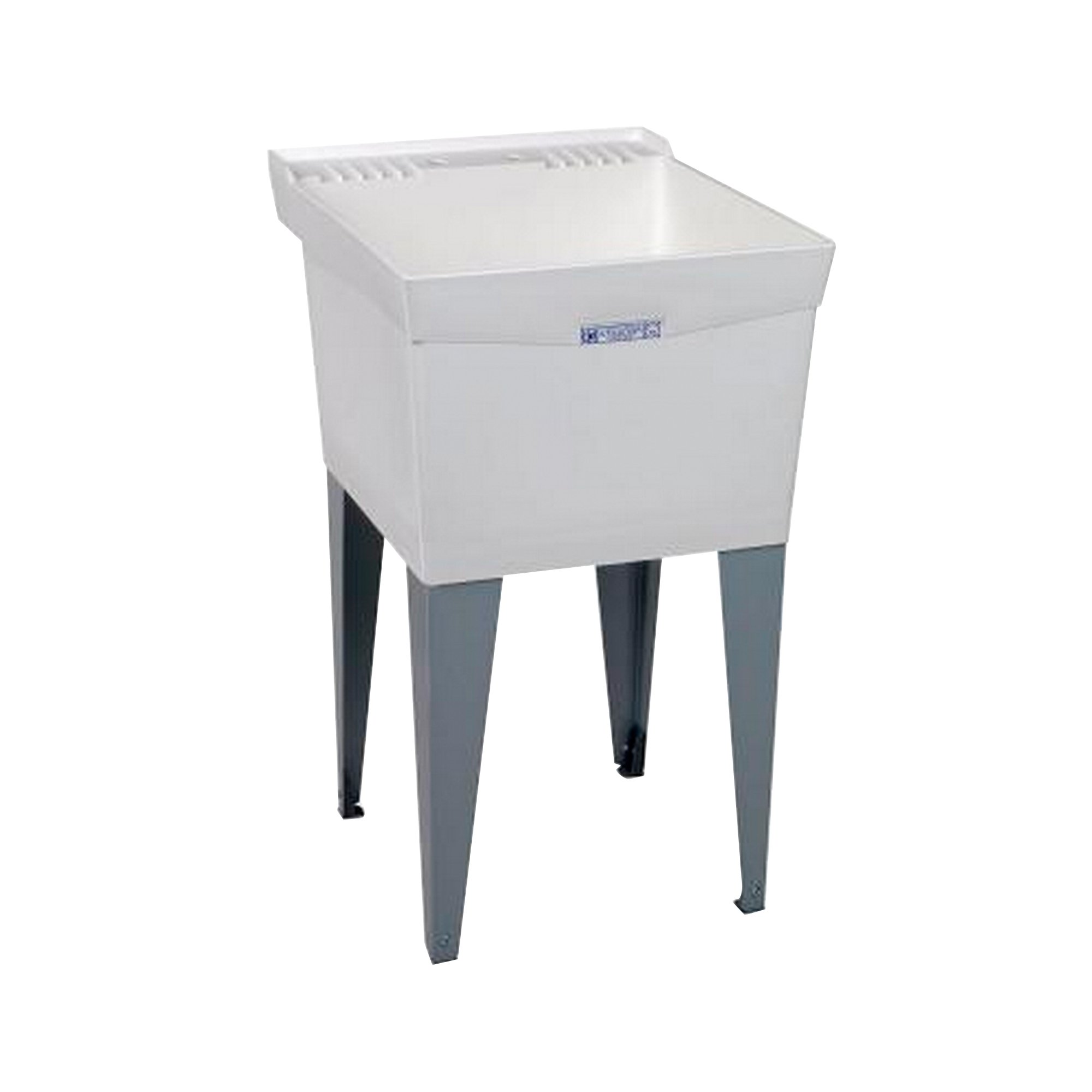 El Mustee 19F Utilatub 18-Gallon Floor-Mount Laundry/Utility Tub, 34 X 20 X 24 in, White