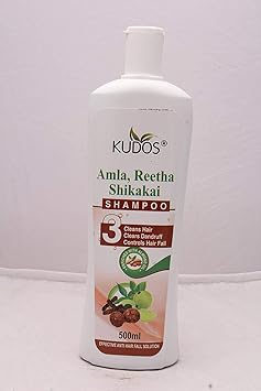 Kudos Ayurveda Amla, Reetha, Shikakai Shampoo (Pack of 2)
