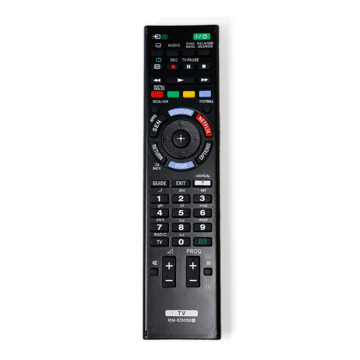 Vinabty RM-ED058 Replacement Remote Control Compatible with Sony TV KD79X9005B KD-75S9005B KD49X8505B KDL-32W654A KDL-32W654A KD-49X8505B KD55X9005B KD-55X9005B KD75S9005B KD-79X9005B
