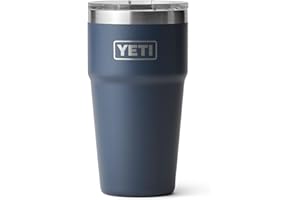 YETI Rambler 20 oz Stackable Tumbler, Stainless Steel, Vacuum Insulated with MagSlider Lid, Navy