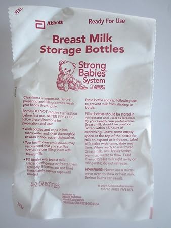 abbott breast milk storage bottles