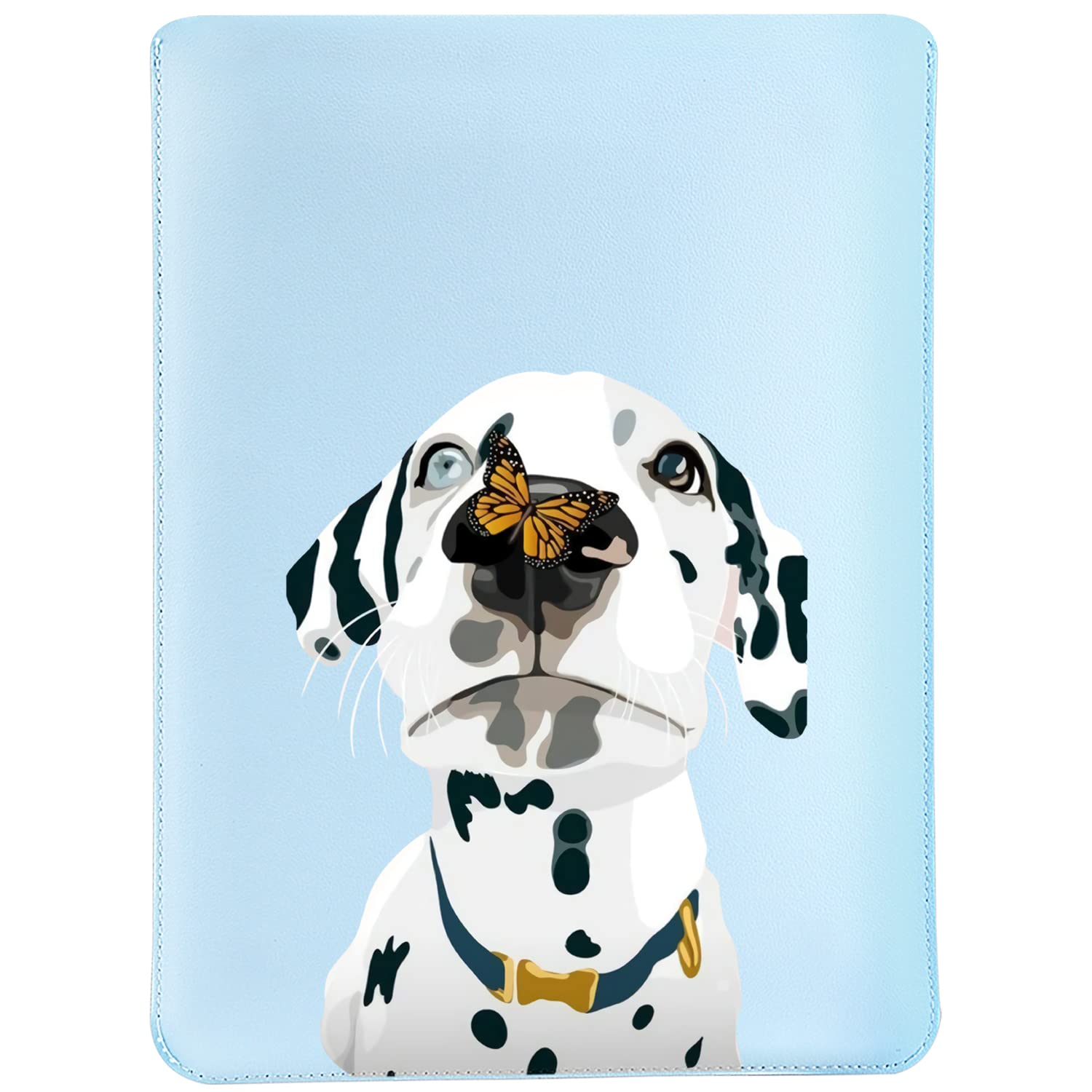 MAYCARI 15.6/16 Inch Dog & Butterfly Painting Laptop Sleeve - MacBook Pro 16/15, Huawei MateBook 16, Xiaomi Pro 15.6''