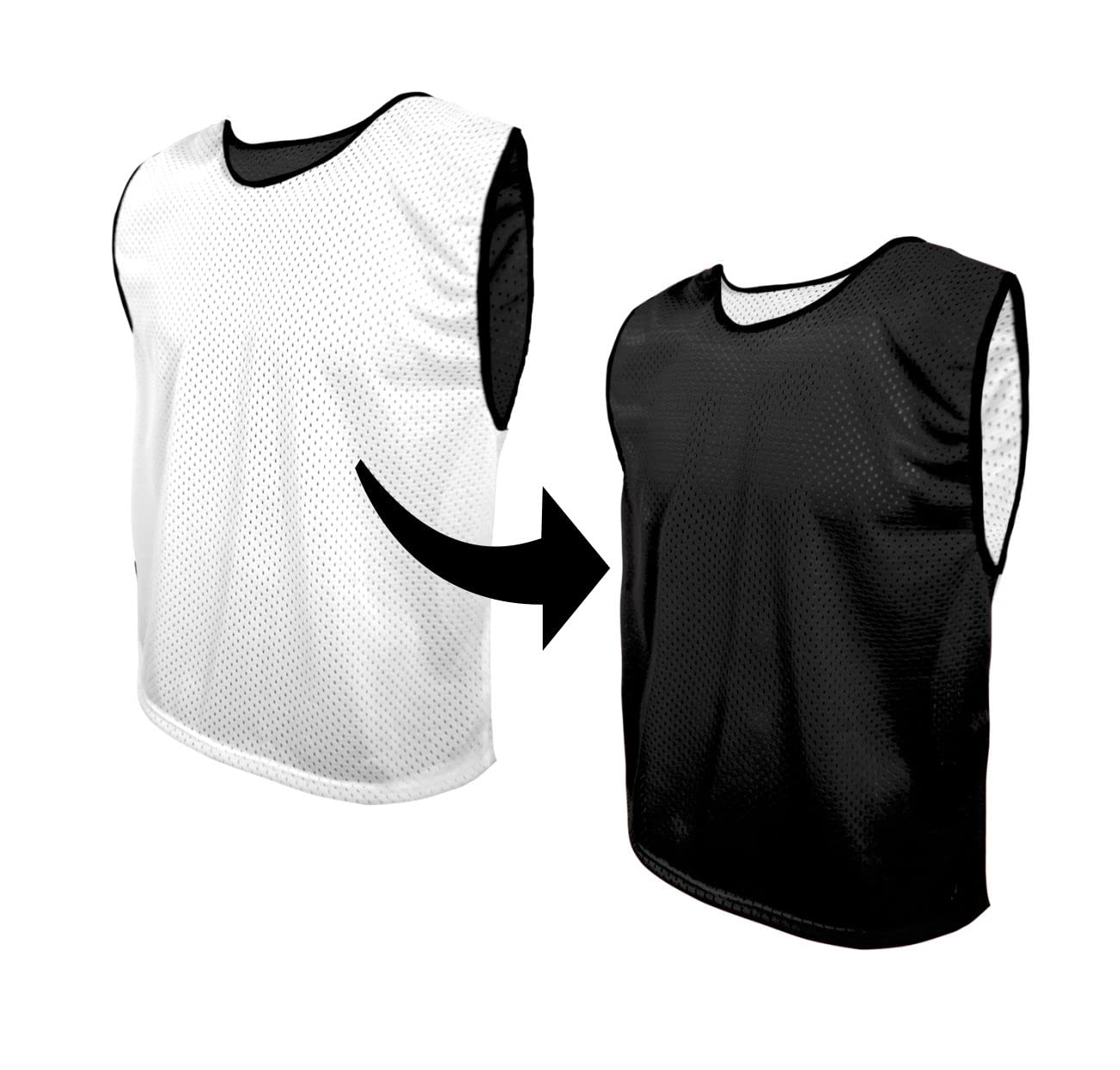 SPORTSBIBS bib reversible sports fan's jersey mesh Bibs training Vest national club T-shirt undershirt fitness summer winter, xs s m l xl, double-sided trikots Premium