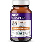 New Chapter Reishi Mushroom - LifeShield Reishi for Healthy Aging + Organic Reishi Mushroom + Vegan + Non-GMO, Nootropic Ingredients - 60 ct