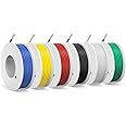 22 awg Wire,22 awg Silicone Electrical Wire -SCHDRA 22 Gauge Tinned Copper Wires(6 Colors 13ft Each Color)(OD: 1.7 mm),Strand