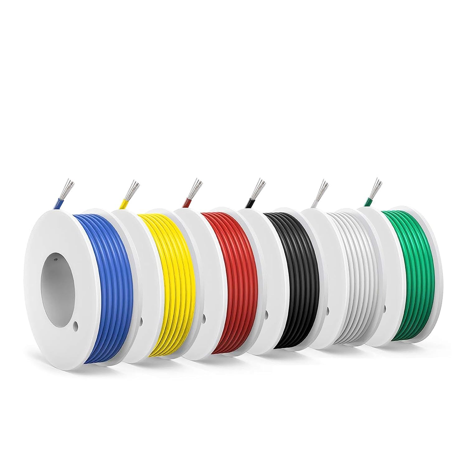 Photo 1 of 20 awg Wire,20 awg PVC Electrical Wire -SCHDRA UL1007 20Gauge Tinned Copper Wires(6 Colors 10ft Each Color)(OD: 1.8 mm),Stranded Wire-for Electronics, DIY Projects, Automotive Wiring