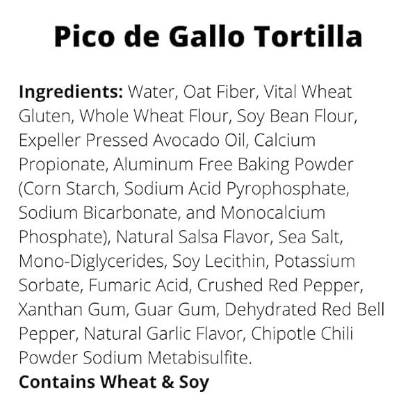 MR. TORTILLA 1 NET CARB TORTILLAS (PICO DE GALLO, 24 COUNT (PACK OF 1))