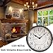 JUSTUP Wall Clock, 12 inch Metal Silent Non-Ticking Retro Clock Black Vintage European Style Battery Operated with HD Glass Easy to Read for Office School Indoor Decor