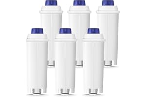 Molifal Water Filter Replacement Compatible with Delonghi ECAM Series, Dinamica, Cappuccino System, Magnifica, ETAM Autentica, Various Models of Esam（6）