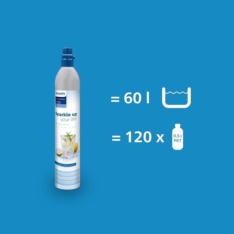 Water ADD4902BK/10 GoZero Wassersprudler, plastik, 1 Liter, Schwarz — Foto 4 von 8