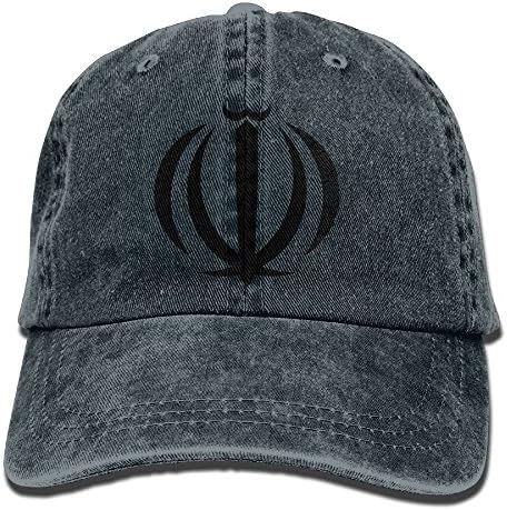 WKP0XKA Men and Women Cap Coat Of Arms Of Iran Hat Snap-Back Hip-Hop Cap Baseball Hat Head-Wear Cotton Trucker Hats Navy