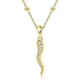 ONEFINITY Norse Necklace 925 Sterling Silver Celtic Knot/Witches Knot/Thor Hammer/Claddagh/Italian Horn Pendant Necklace Abalone Shell Viking Mjolnir Jewelry Mothers Gifts for Women Mom Grandma