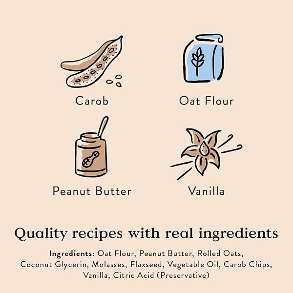 BOCCE’S BAKERY CAMPFIRE S’MORES TREATS FOR DOGS, WHEAT-FREE EVERYDAY DOG TREATS, MADE WITH REAL INGREDIENTS, BAKED IN THE USA, NATURAL SOFT & CHEWY COOKIES, PEANUT BUTTER, CAROB, & VANILLA, 6 OZ