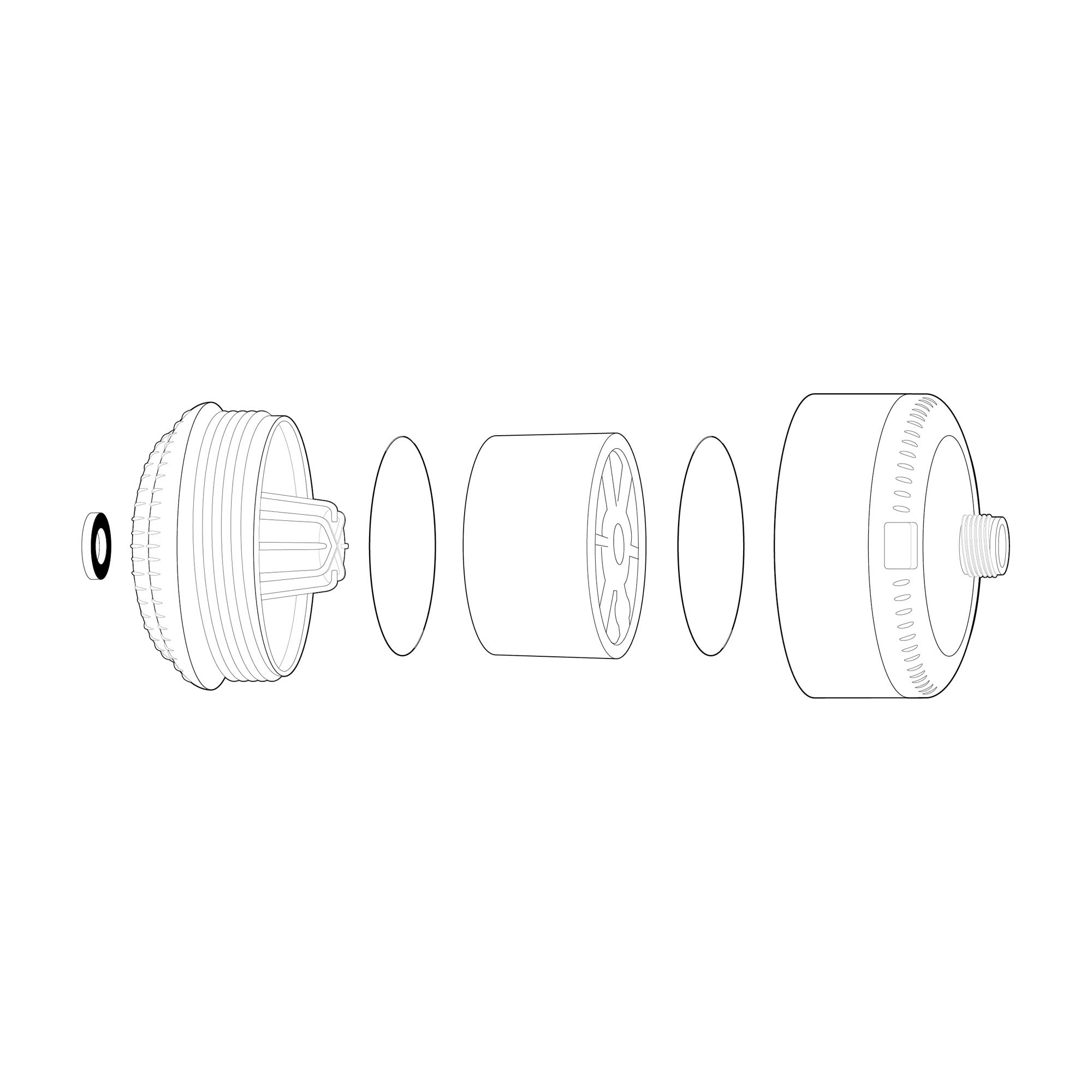 Sprite Industries SL2-CM Slim-Line 2 Universal Shower Filter, 1.5 pounds, Chrome
