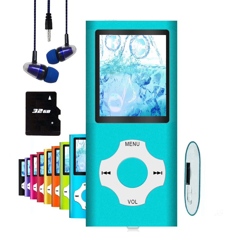 Hotechs MP3 Player Mit 32GB - Slim Design, FM Radio & Sprachaufnahme Für Unterwegs