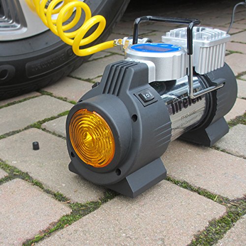 TireTek Power-Pro Portable Tire Inflator Pump - 12V Compressor 40LPM With Auto Cut Off - Thumbnail 6