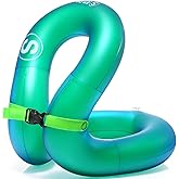 STLOVe Swim Vest, Inflatable Swim Jacket, Pool Floaties, Lightweight Buoyancy Aid Floation for Toddler Kids Teens Adults