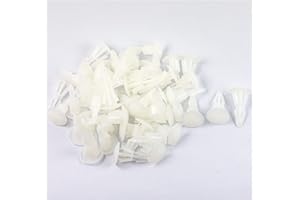 NAUGHTYSTARTS PCB Standoff Spacer Support PCB Isolation Column Locking Circuit Boards Nylon Round Header Insulation Bracket Support Height 5mm /0.2" (Pack of 50pcs)