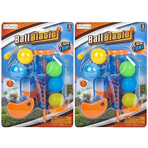 ArtCreativity 5 Inch Ball Launchers, Set of 2, Each Set with 1 Toy