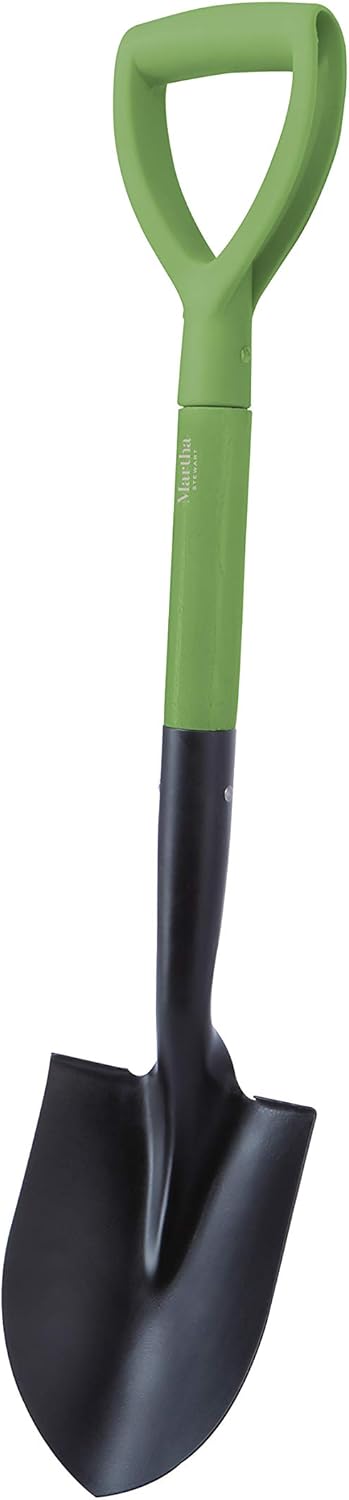 Martha Stewart MTS-MDS1 27-Inch Mini Round Pt. Digging Shovel w/8-Inch Heat-Treated Rust-Resistant Solid Steel Blade : Garden & Outdoor