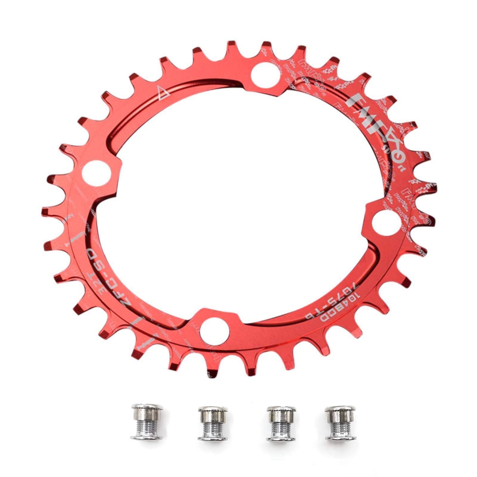 UPANBIKE Bike Bicycle Narrow Wide Oval Shape Single Chainring BCD 104mm 32T 34T 36T