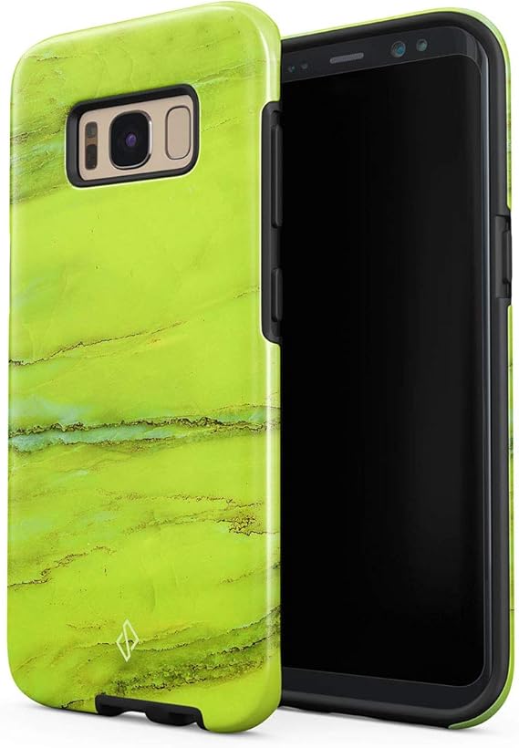 BURGA Phone Case Compatible With Samsung Galaxy S8 Neon Green Citruc