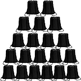 CAIHONG 100 Pack Drawstring Backpack Black Bulk Drawstring Bags Nylon String Backpack Gym Cinch Sack Backpack Sport Bag Draw String Party Bags for Men or Women