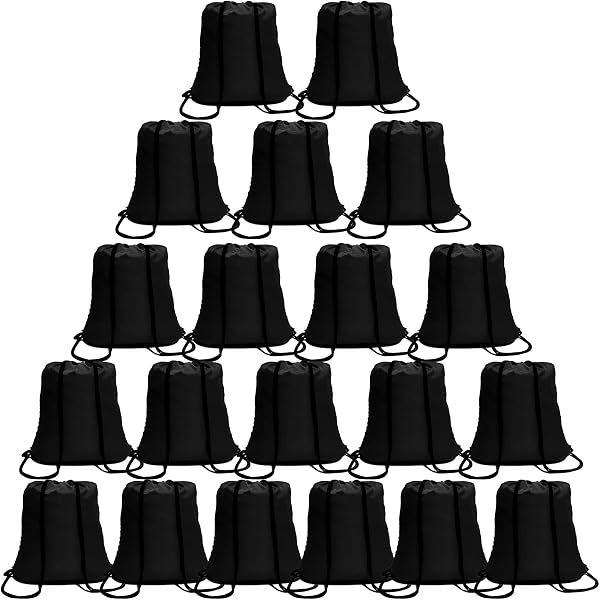 Silkfly 100 Stück Kordelzug-Rucksäcke Bulk Set – Polyester, Ca. 42x34 Cm, Wasserabweisend, Für Fitness, Schule, Events & DIY